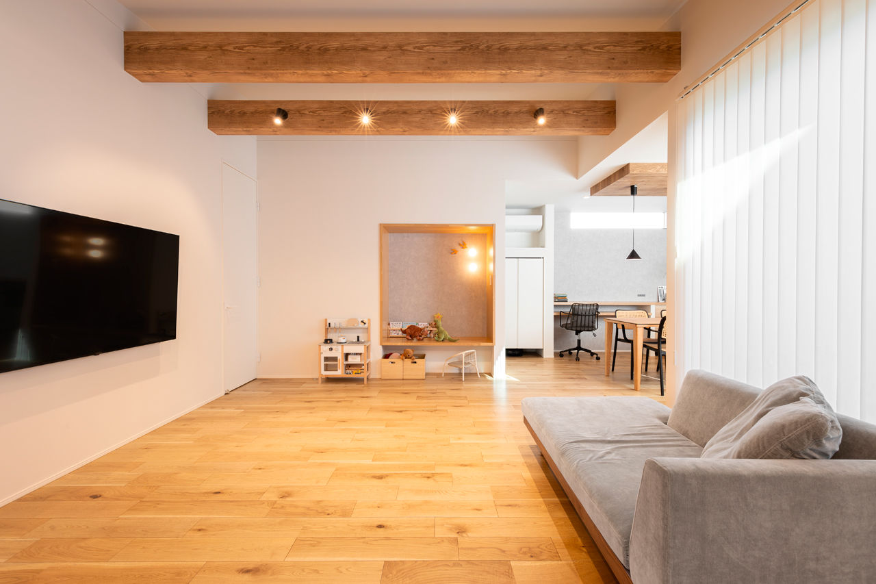 クラシスホーム 【1000万円台/3LDK/31.7坪/平屋/土間/中庭/間取り図】開放感と素材感を楽しむナチュラルモダンな家の建築実例画像5