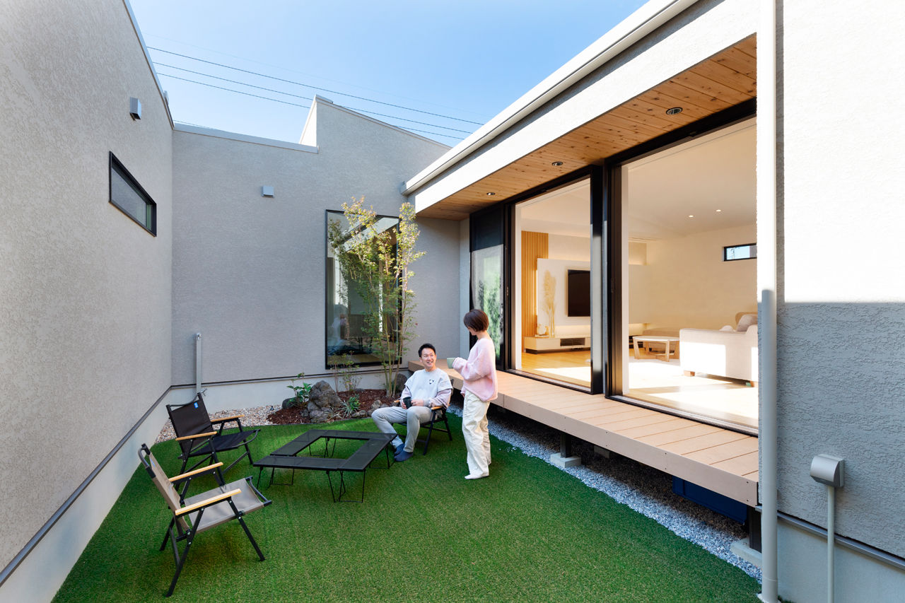 クラシスホーム 【2000万円台/3LDK/平屋/中庭/間取り図】中庭が光と開放感を届け、プライベート感溢れるロの字型の家の建築実例画像4