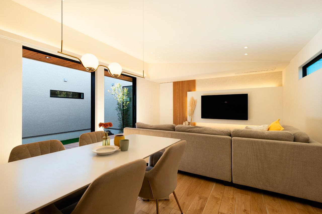 クラシスホーム 【2000万円台/3LDK/平屋/中庭/間取り図】中庭が光と開放感を届け、プライベート感溢れるロの字型の家の建築実例画像5