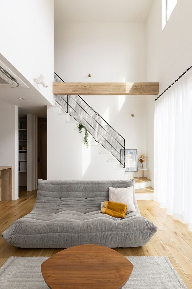 クラシスホーム 【1000万円台/3LDK/北欧モダン/吹抜け/間取り図】白いタイル外壁が映える。秘密基地ヌックと大空間LDKの家の建築実例画像9