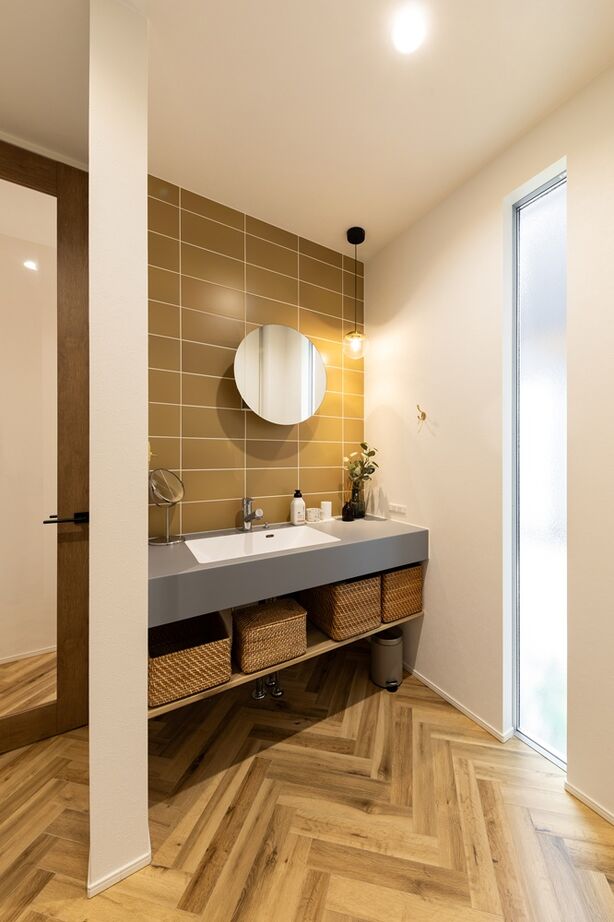 クラシスホーム 【1000万円台/3LDK/北欧モダン/吹抜け/間取り図】白いタイル外壁が映える。秘密基地ヌックと大空間LDKの家の建築実例画像15