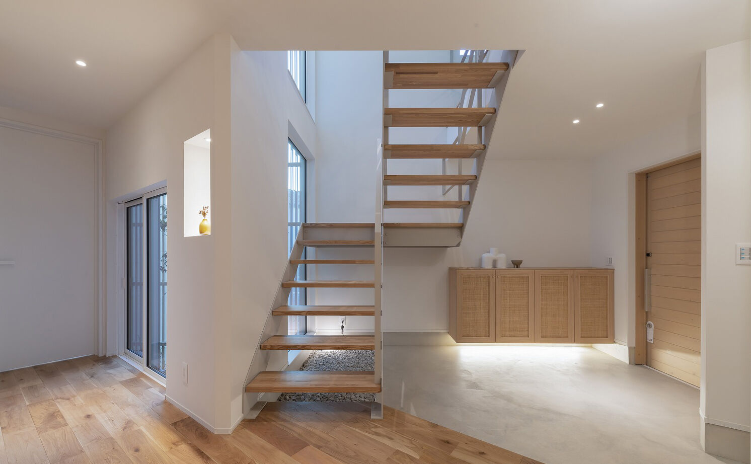 スタジオ・チッタ 【3500万円／40坪／間取り有／ガレージハウス】変形地ならではの奥行き間取りがユニークな2階リビングの家の建築実例画像5