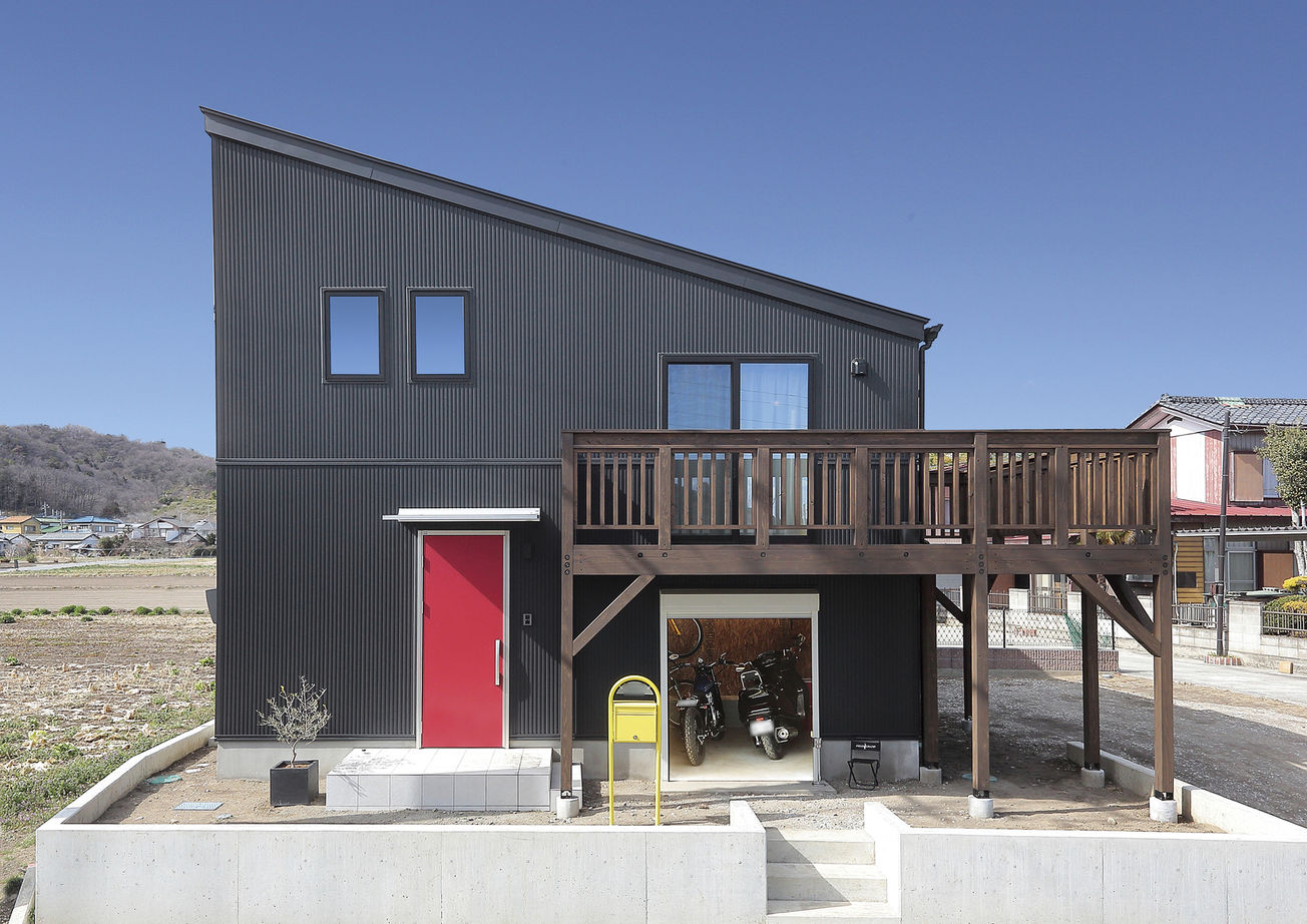 BinO前橋／立見建設 スキップフロアが絆を深める　ビルトインガレージで遊びがいっぱいで楽しい家の建築実例画像