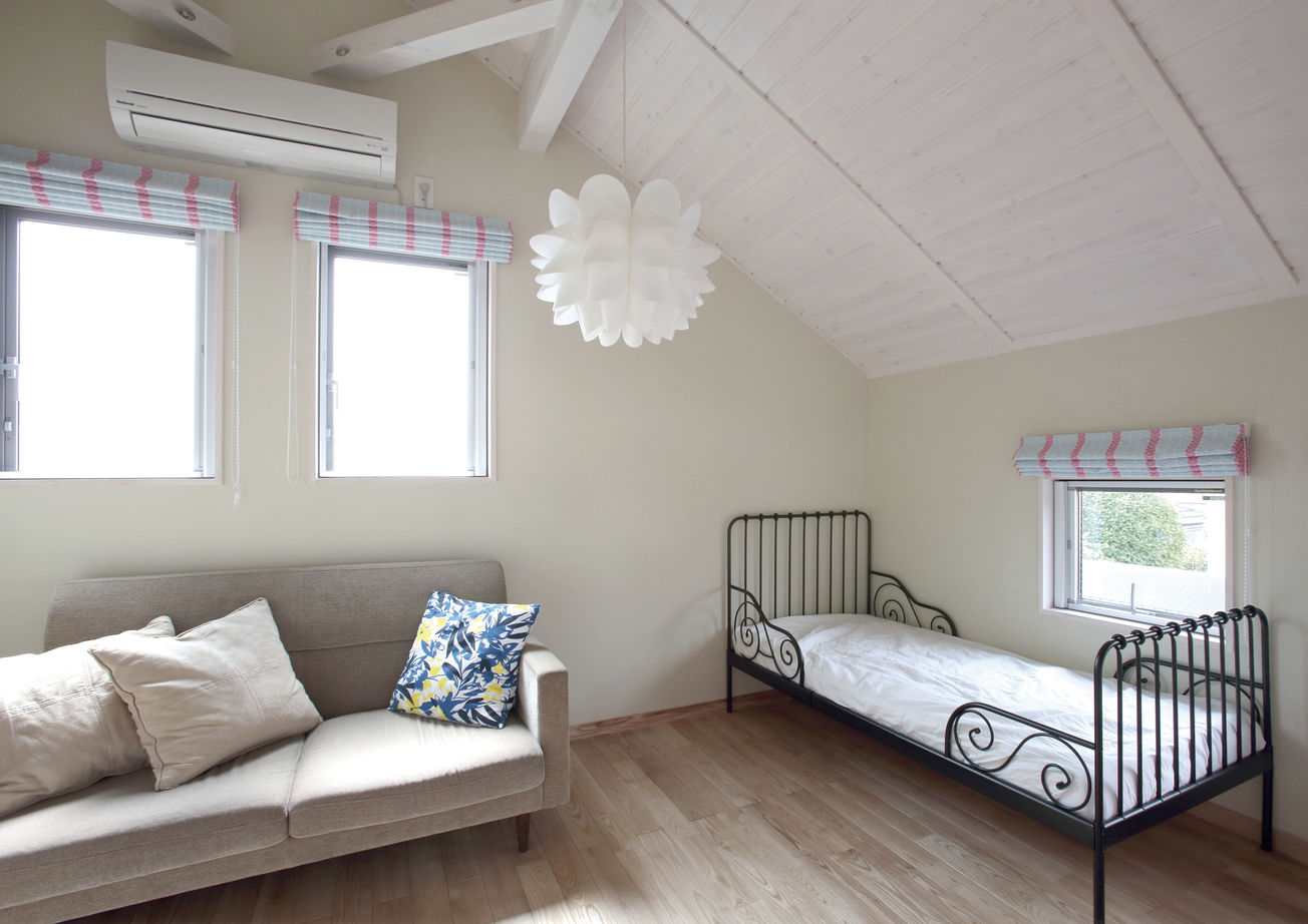 BinO前橋／立見建設 スキップフロアで弾む会話　こだわりを詰めた自然素材を使った真っ白な家の建築実例画像3