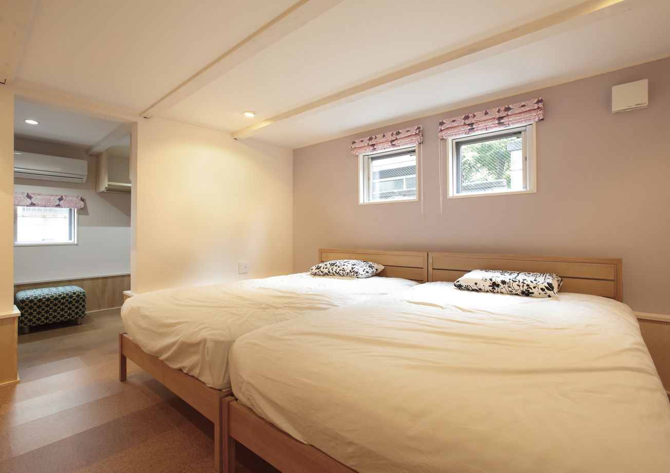 BinO前橋／立見建設 スキップフロアで弾む会話　こだわりを詰めた自然素材を使った真っ白な家の建築実例画像5