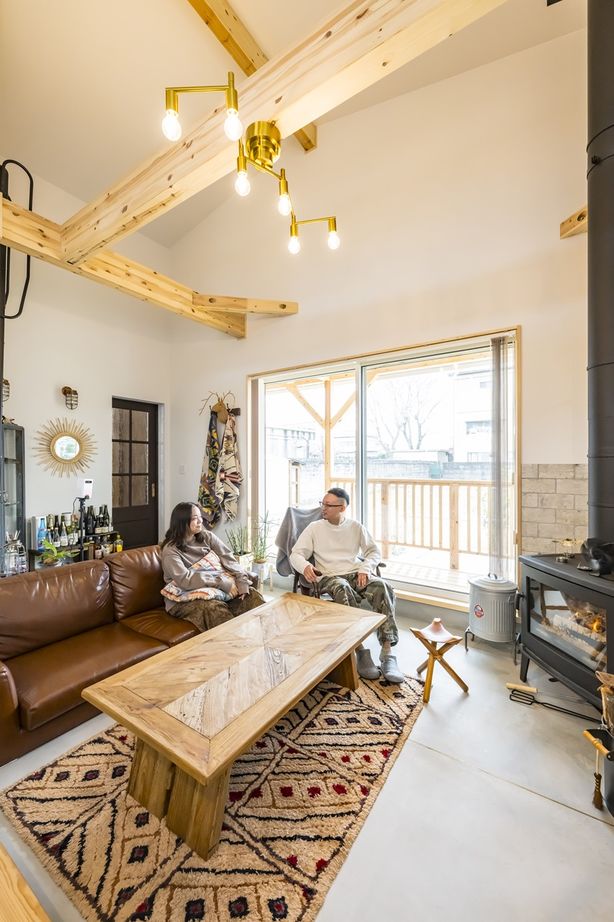 ヒロ建工 【2000万円台/間取り図有/埼玉県】土間リビングが内と外を緩やかにつなぐ。趣味を満喫しながら暮らす家の建築実例画像