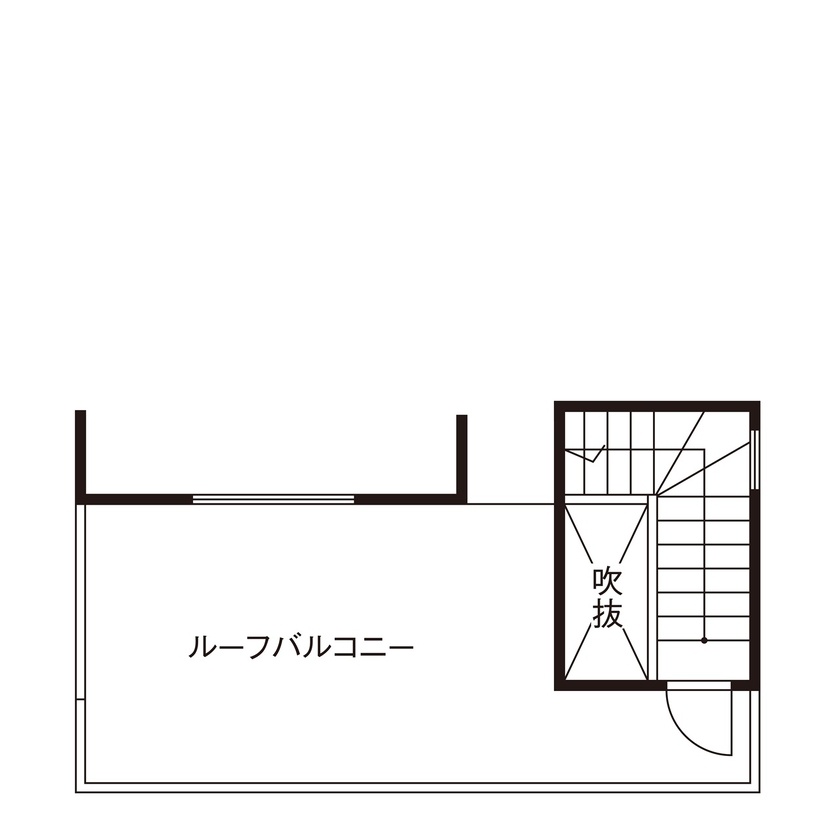 ヒロ建工 【2000万円台/間取り図有/埼玉県】2階リビングの大きな窓から光を取り込む、ネイルサロン併設の住まいの間取り図（2LDK＋サロン）PH階