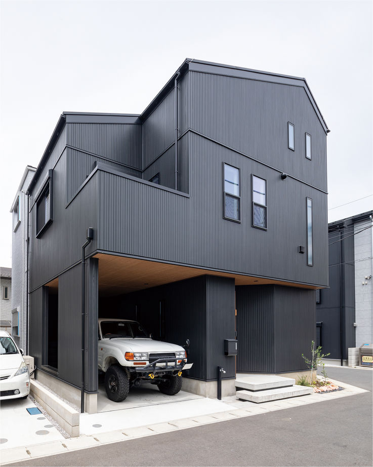 高山マテリアル 【1500万～1999万円/ビルドインガレージ/川崎市】開放感のある風通しの良い住まいの建築実例画像2