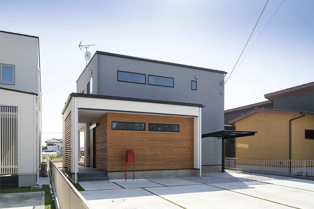 関工務所 南北に長い土地を活かした開放感のあるL字型の家の建築実例画像