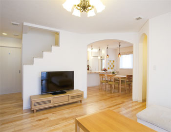 ソーフィールドホーム 可愛いデザインがお気に入り 太陽光＆全館空調で快適な家の建築実例画像2