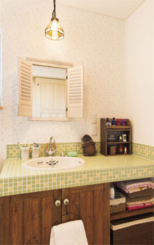 ソーフィールドホーム こだわりのタイル＆塗り壁 ナチュラル空間を彩り暮らすの建築実例画像3