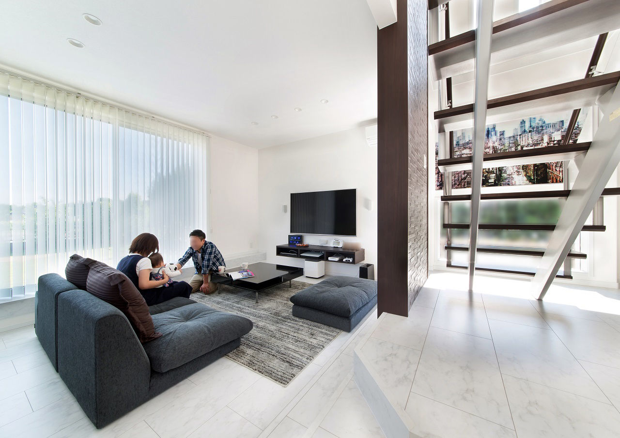 サンワ設計 個性を表現した二世帯住宅の建築実例画像2