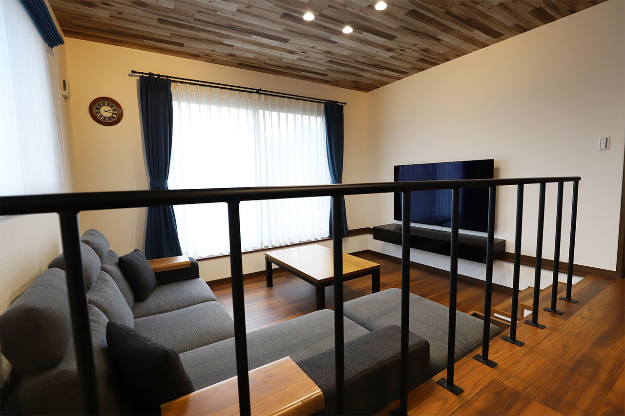 サンワ設計 ピットリビングは心休まる場所　家族が心地よく暮らせる家の建築実例画像2