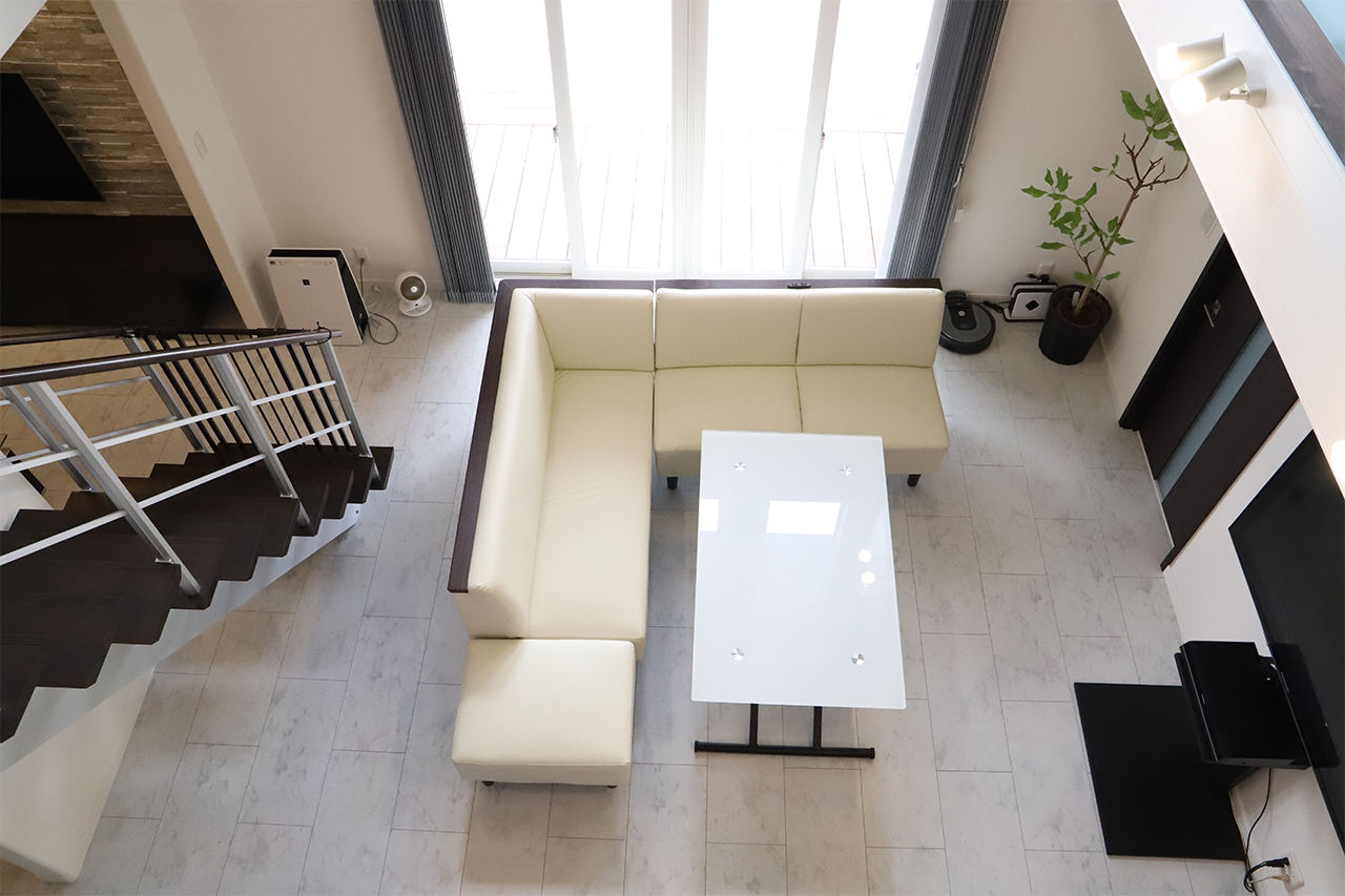 サンワ設計 開放感がある吹抜けとスムーズな家事動線が魅力の家の建築実例画像3