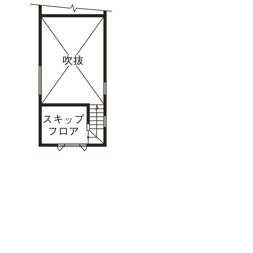 サンワ設計 1年中快適な温度の平屋の間取り図（3LDK）２階