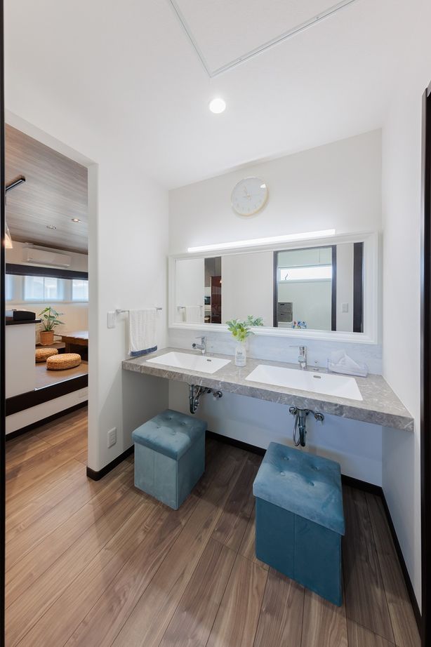 サンワ設計 タタミダイニングとピットリビングのある家の建築実例画像7