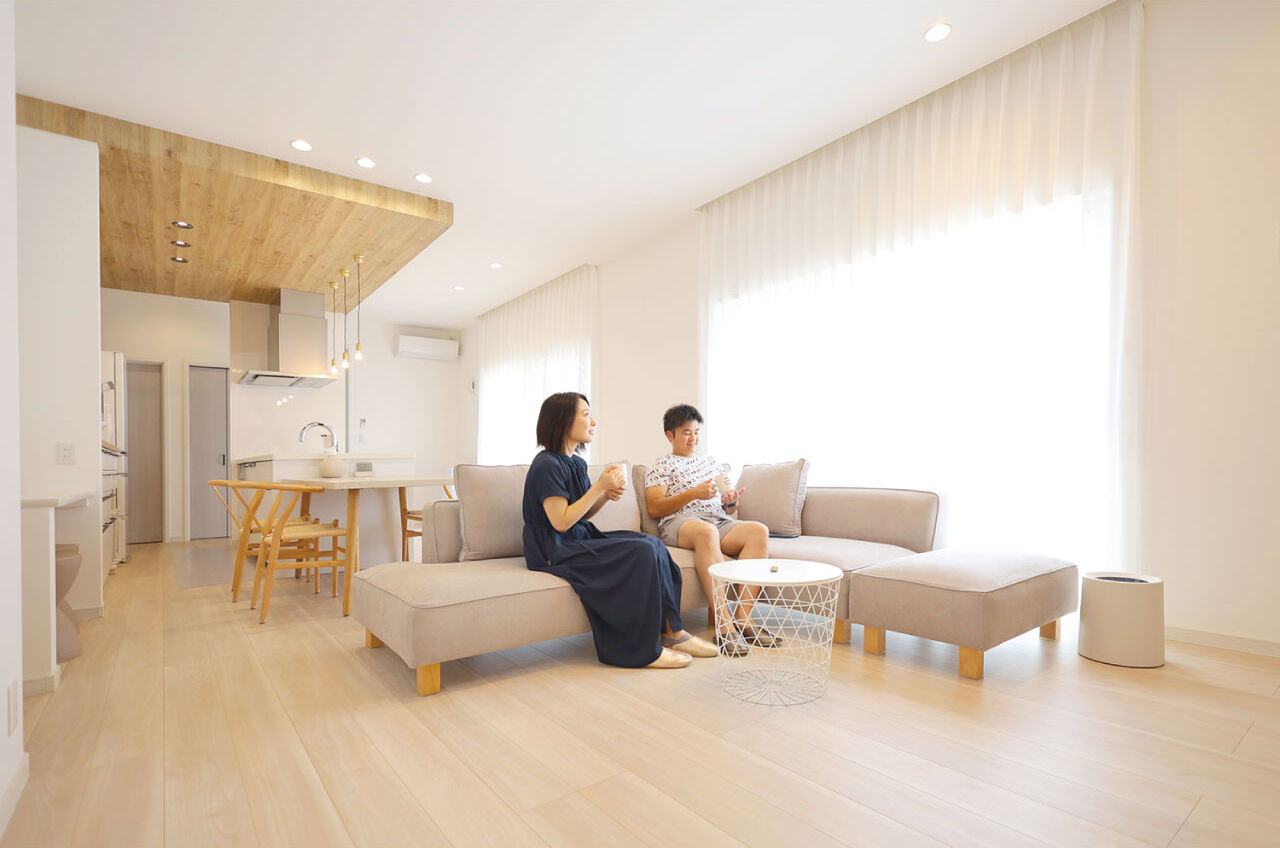 サンワ設計 ぬくもりに包まれるナチュラルモダンな平屋の建築実例画像2