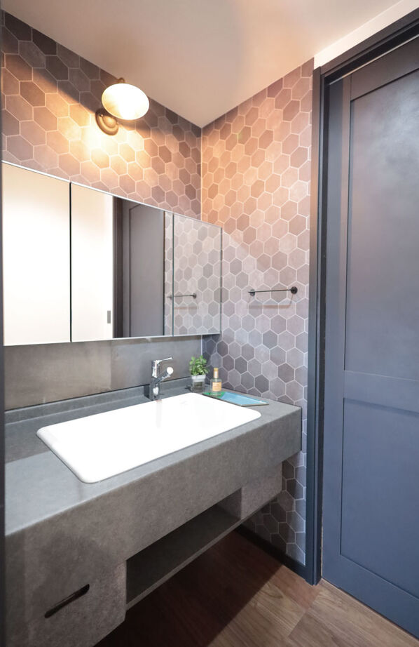 サンワ設計 空間を生かしたアメリカンヴィンテージ風ガレージの家の建築実例画像5