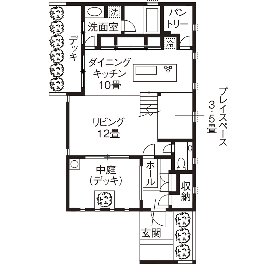 SUUMO】 【2400万円／34坪】カフェの様なリビングにナラの床材が馴染む