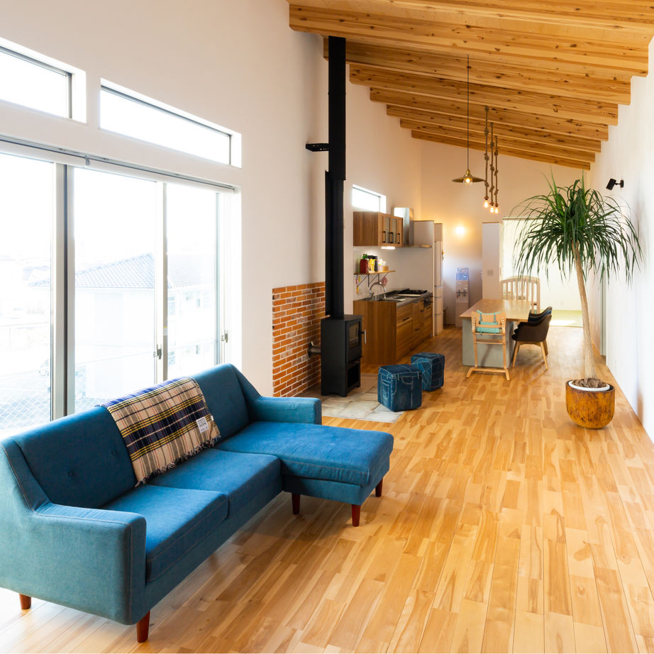 321HOUSE（ミツイハウス） 【ガレージハウス／平屋／薪ストーブ】自然に人が集まる、こだわりを詰め込んだ平屋住まいの建築実例画像4