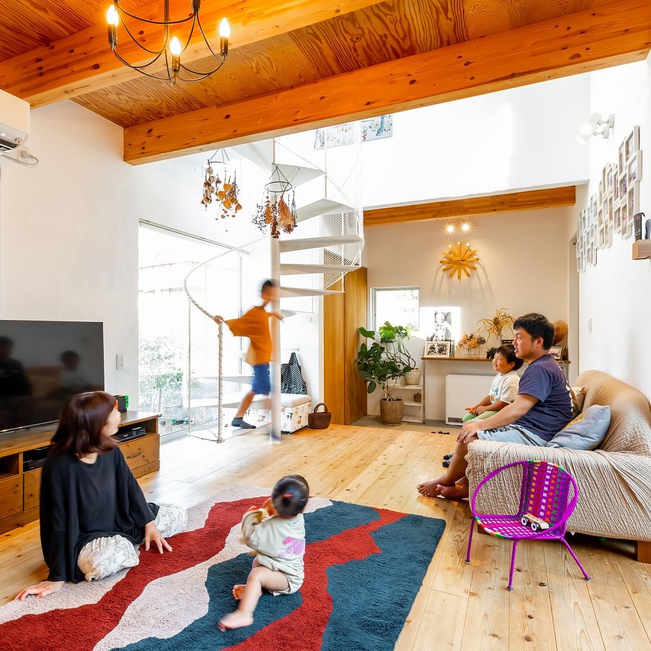 321HOUSE（ミツイハウス） 【片流れ屋根／ガルバリウム／おしゃれな外観】子供たちがのびのび暮らす、家族が繋がる家の建築実例画像8