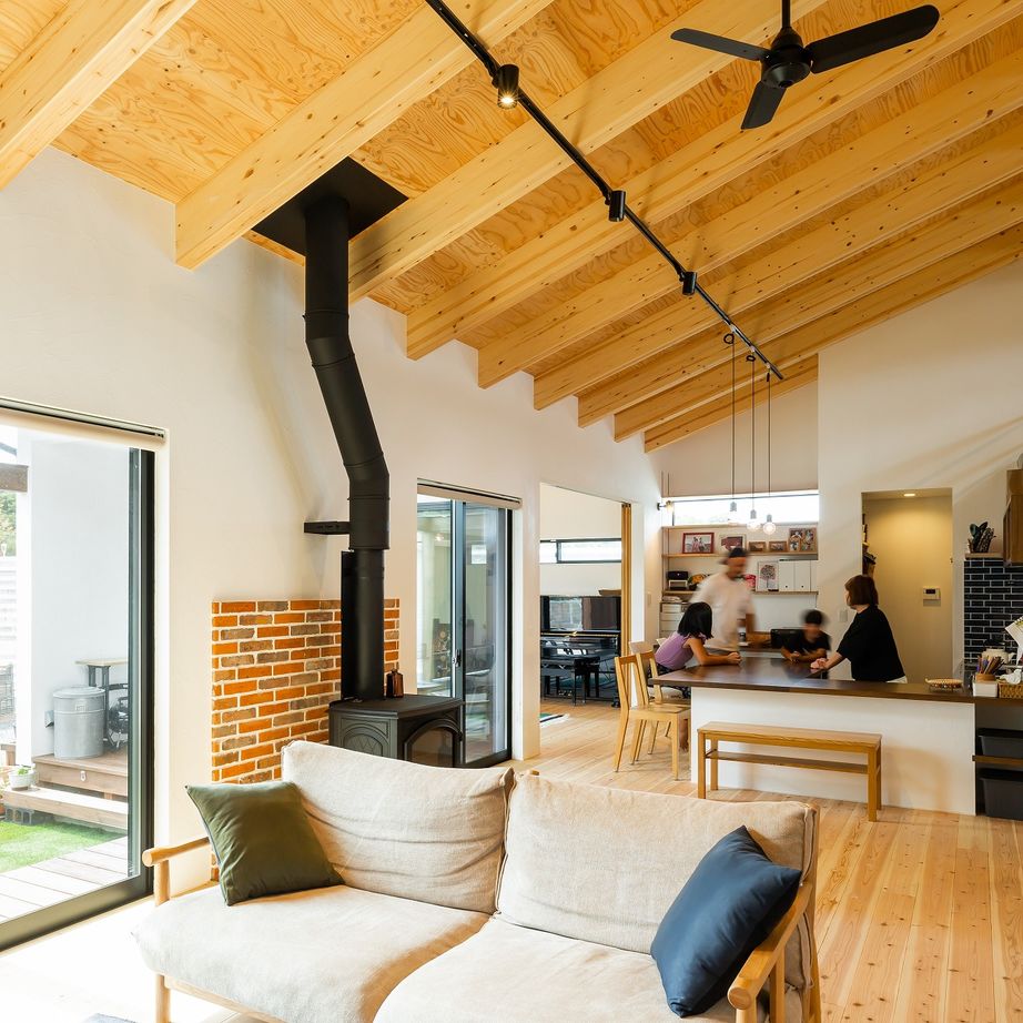 321HOUSE（ミツイハウス） 【平屋／薪ストーブ／おしゃれな外観】趣味とDIYを楽しむ平屋の家の建築実例画像3