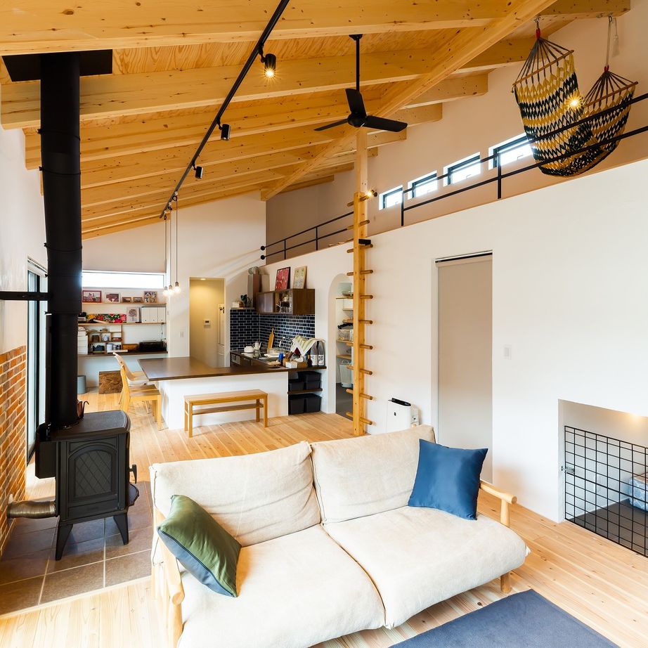 321HOUSE（ミツイハウス） 【平屋／薪ストーブ／おしゃれな外観】趣味とDIYを楽しむ平屋の家の建築実例画像6