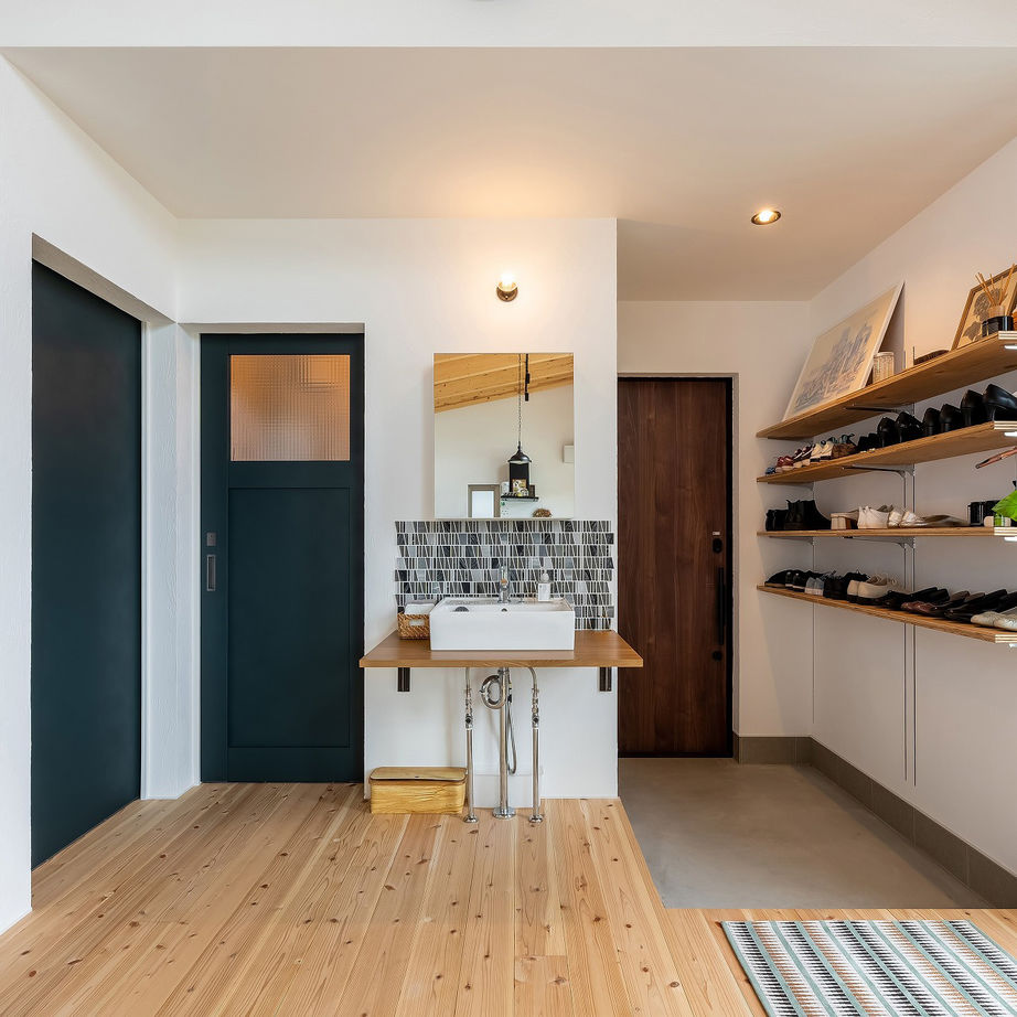 321HOUSE（ミツイハウス） 【平屋／シンプル／コンパクト】植物と暮らすモスグリーンのコンパクトな平屋の建築実例画像4