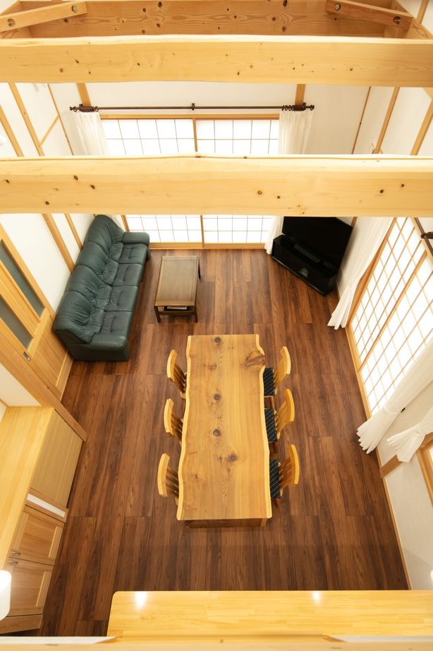 高井工務店 【2階建て/3000万円台/間取り図】和の趣を追求　檜の香る吹抜けや二間続きの和室に憩う和モダンハウスの建築実例画像4