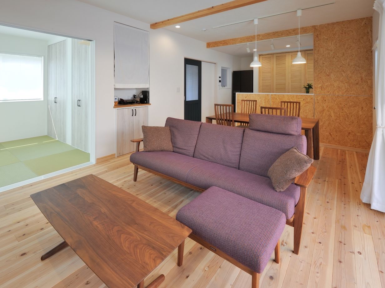 高井工務店 【2000万円台/間取り/ナチュラルモダン/収納】アウトドア好きのオープンデッキ完備　ログハウス風住まいの建築実例画像5