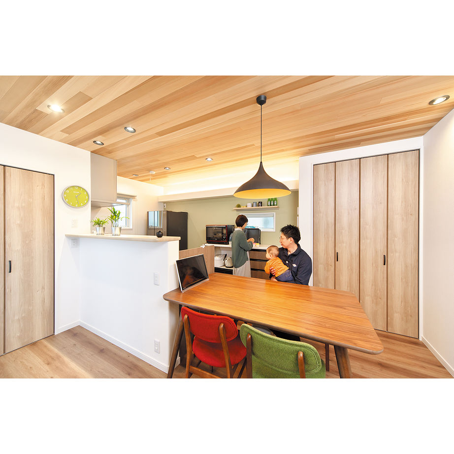 アイフルホーム　仙台・宮城北・石巻・古川 【1950万円・間取有】印象的な外観や板張りの天井、こだわりを盛り込んだ家が完成の建築実例画像3