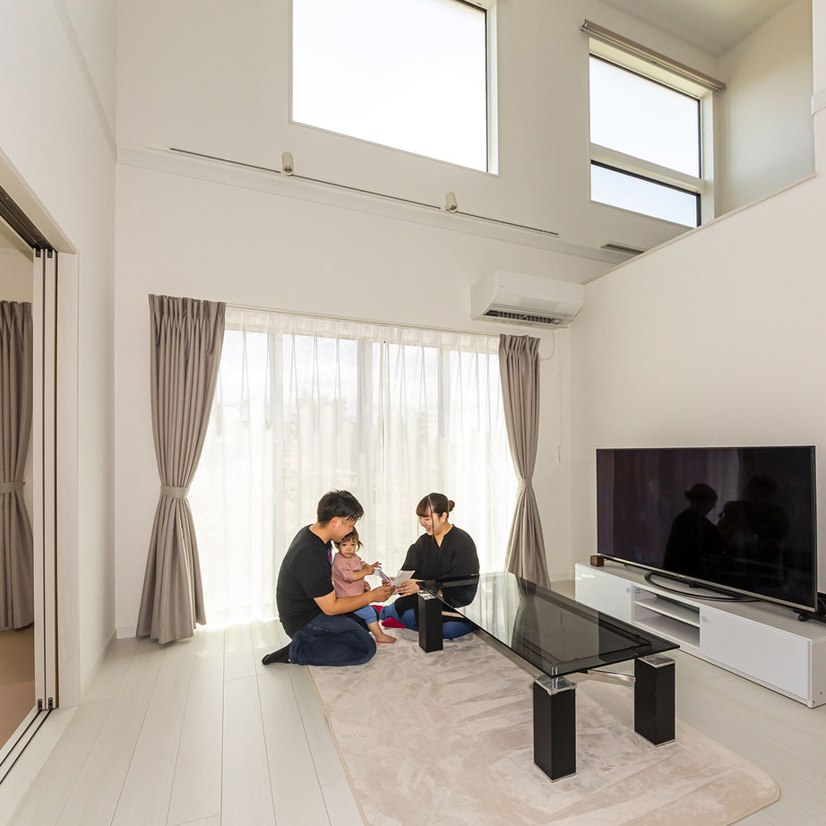 アイフルホーム　仙台・宮城北・石巻・古川 【2100万円・間取図有】ゆとりの広さと開放感を大切にした、のびのびと子育てができる住まいの建築実例画像3