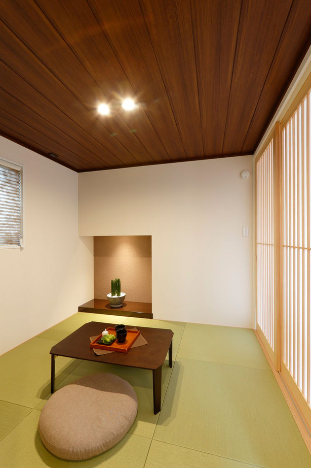 アイムの家熊本（トータルインフォメーション） 【2000～2499万円／広々LDK22帖／スキップフロア／和風モダン】2列型キッチンとウッドデッキが家族を繋ぐ家の建築実例画像5