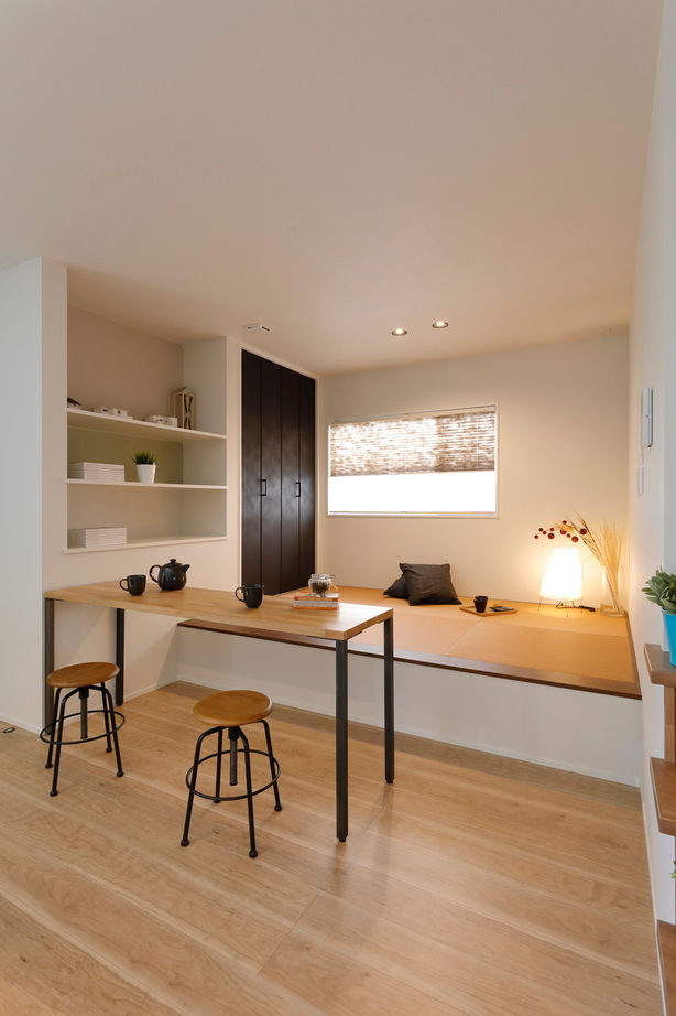 アイムの家熊本（トータルインフォメーション） 【1000万円台後半／自由設計／家事ラク動線／大容量収納】モダンなインテリアが映える子育てしやすい家の建築実例画像4