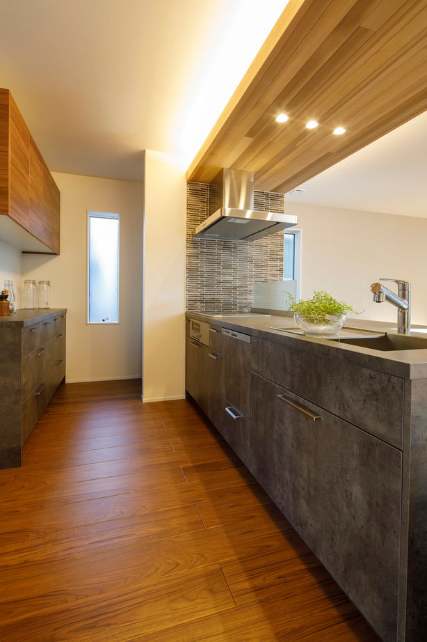 アイムの家熊本（トータルインフォメーション） 【2000万円台前半／完全自由設計／20帖超LDK／スキップフロア】2階水回りの間取りで生活感を感じさせない家の建築実例画像4