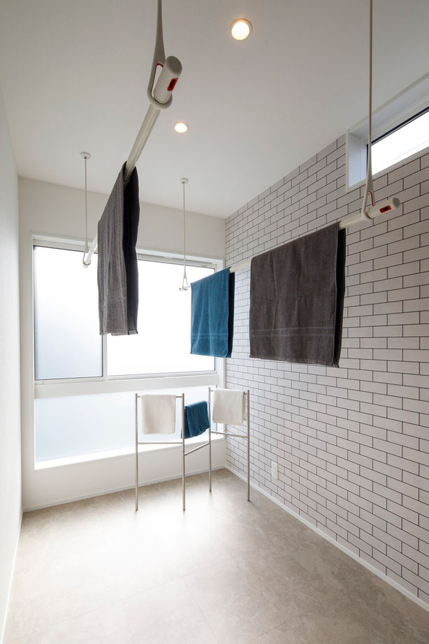 アイムの家熊本（トータルインフォメーション） 【2000万円台前半／完全自由設計／20帖超LDK／スキップフロア】2階水回りの間取りで生活感を感じさせない家の建築実例画像8