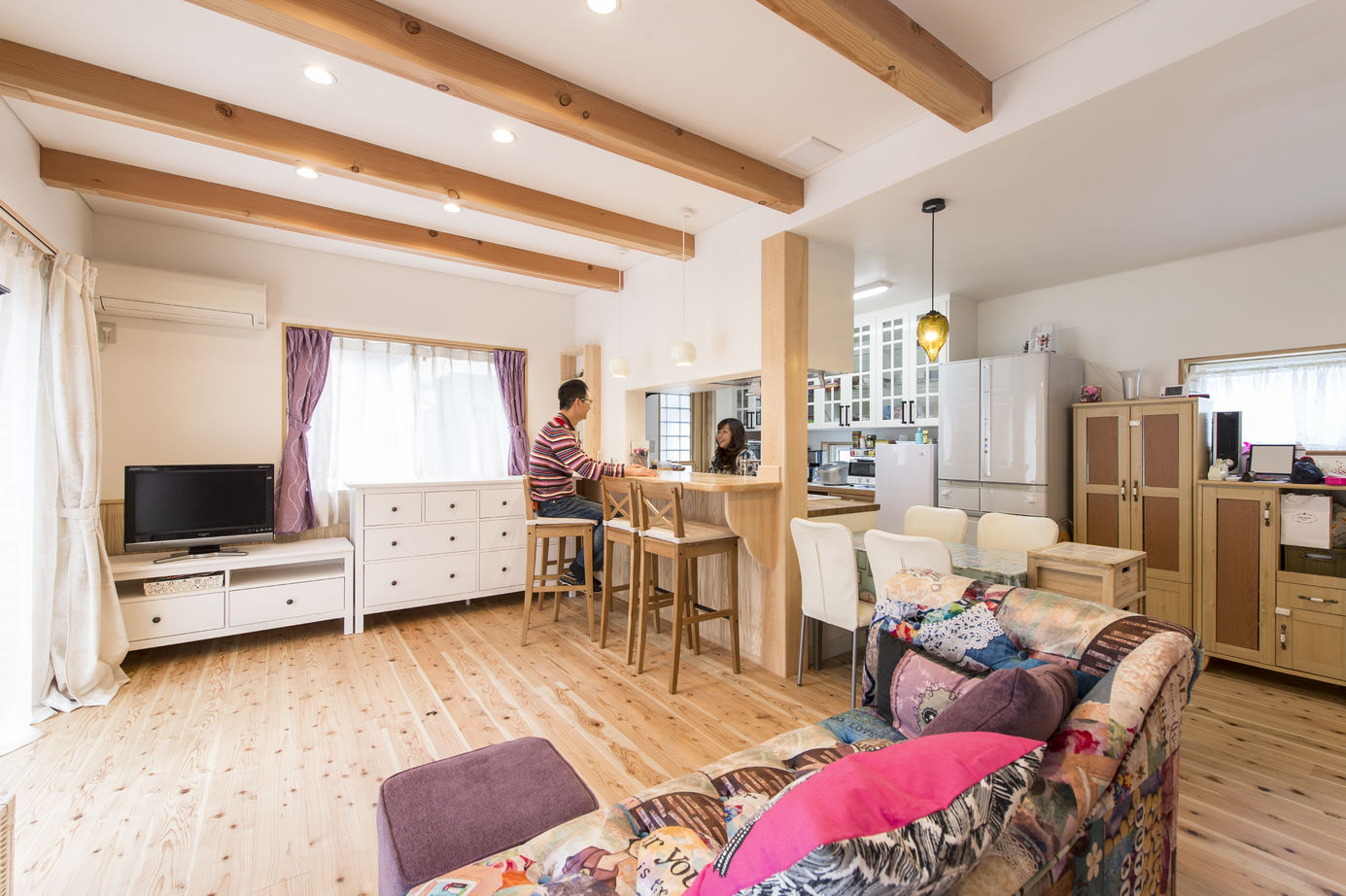 寿工務店 狭小地に建てる全館空調と無垢の家の建築実例画像1