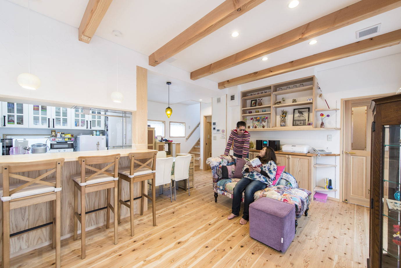 寿工務店 狭小地に建てる全館空調と無垢の家の建築実例画像2