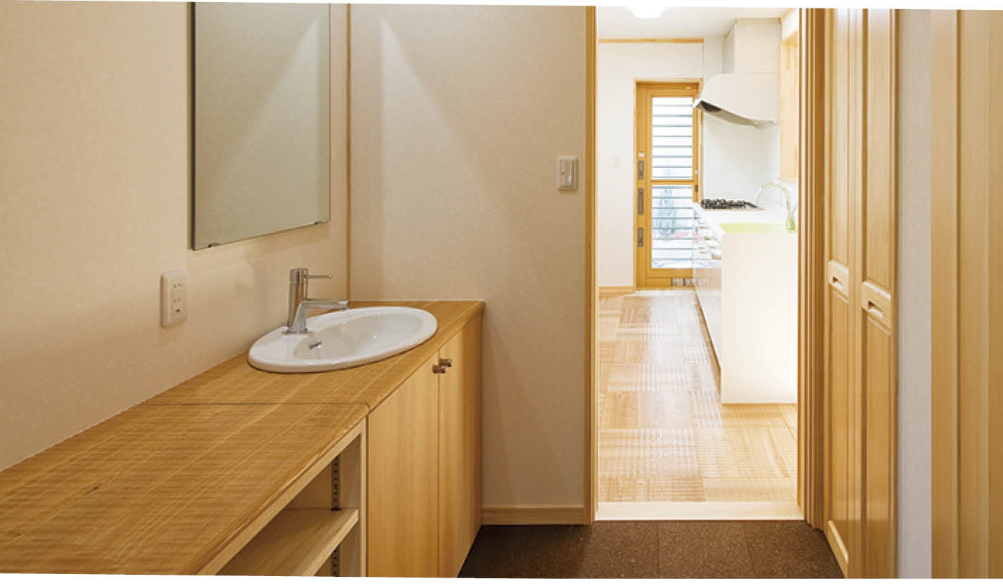 夢工房 【大阪府/2000万円台/30坪台】大阪府で2000万円台で実現した自然素材をふんだんに使ったおしゃれな家の実例の建築実例画像3