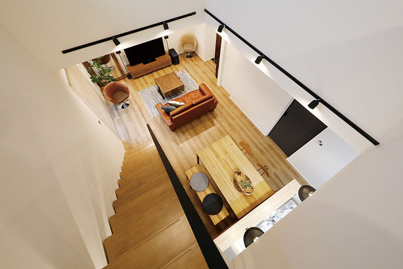 三心 【1700万円/吹き抜け/1LDK/間取り図】明るく開放的なリビングが中心の家。予算内でも自由度の高い注文住宅の建築実例画像8