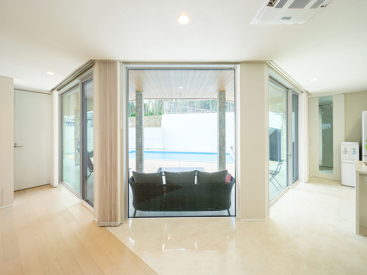 三心 【神奈川県/サウナのある家/プールのある家/間取り図】三心の設計力で叶った、夢のリゾートスタイル！の建築実例画像6