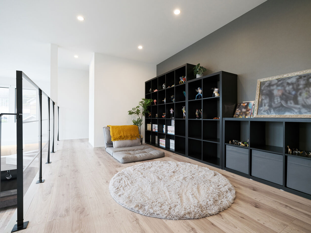 三心 【3000万円台/吹抜け/間取り図】開放感、回遊動線、趣味の空間も思いのままに。自由を愉しんだ家づくりの建築実例画像5