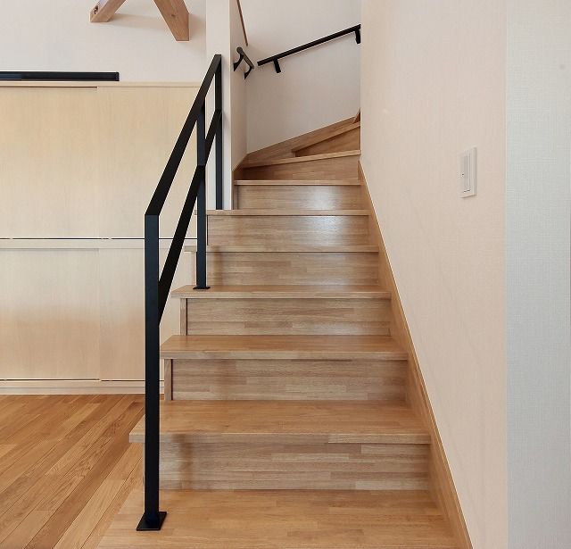 古郡ホーム 家のどこにいても家族と繋がる。木の表情が優しく包み、見守る家族時間の建築実例画像6