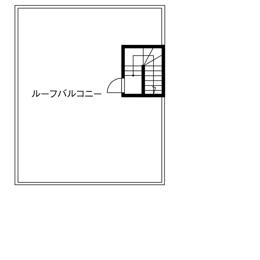 一級建築士事務所　上野工務店 【3500～4000万円台／約80坪／間取り有】シアタールームやインナーガレージのある豪華絢爛な家の間取り図（6LDK）屋上
