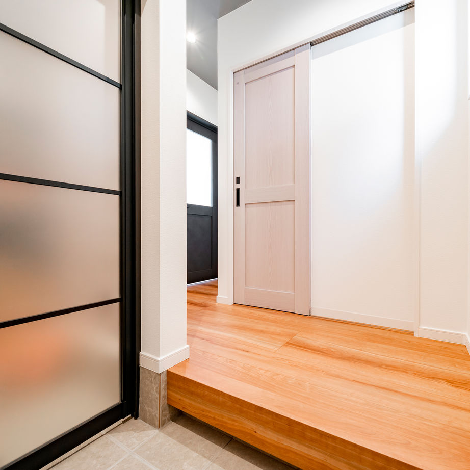 一級建築士事務所　上野工務店 【高槻市・1000万円台・キューブ型デザイン】シンプルでカッコいい。子育て＋家事がしやすい家の建築実例画像10