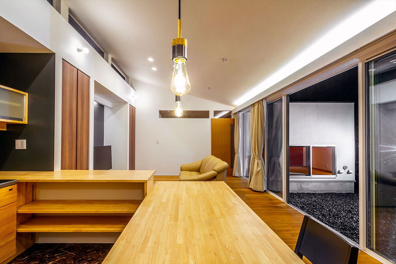 TENアーキテクツ一級建築士事務所 【建築士と建てた家×平屋×中庭】中庭をロの字のように囲んで周囲からの視線をカットする3LDK・約30坪の平屋の建築実例画像7