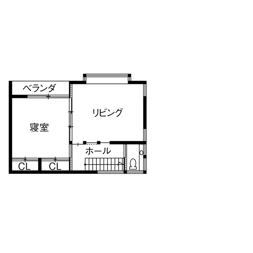 TENアーキテクツ一級建築士事務所 【建築士と建てた家×店舗併用×大開口×土間】写真スタジオを併設した大開口のパノラマウインドウのある家の間取り図（4LDK）2階