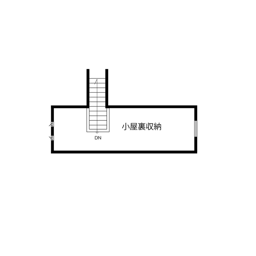 三上建設 【2000万円台|40坪台|間取り】収納、家事動線…毎日の暮らしをスッキリさせる工夫が満載。和の趣溢れる家の間取り図（4LDK＋小屋裏）小屋裏