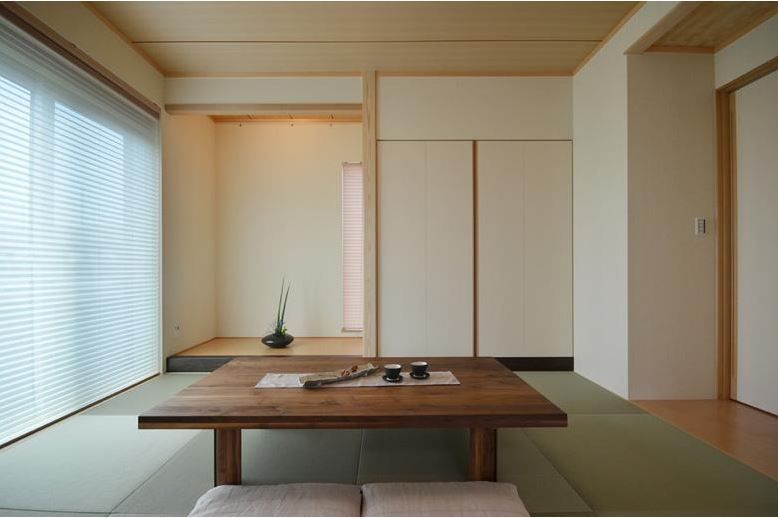 北新建工 【富山市/ウッドデッキ/収納充実/和室】ダイニングベンチが似合う、家族とつながれる高気密・高断熱の家の建築実例画像5