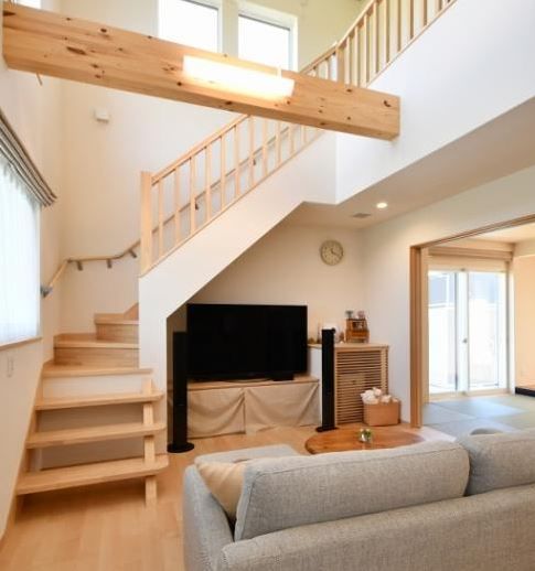 北新建工 【滑川市/吹き抜け】僧ヶ岳を望む家の建築実例画像3